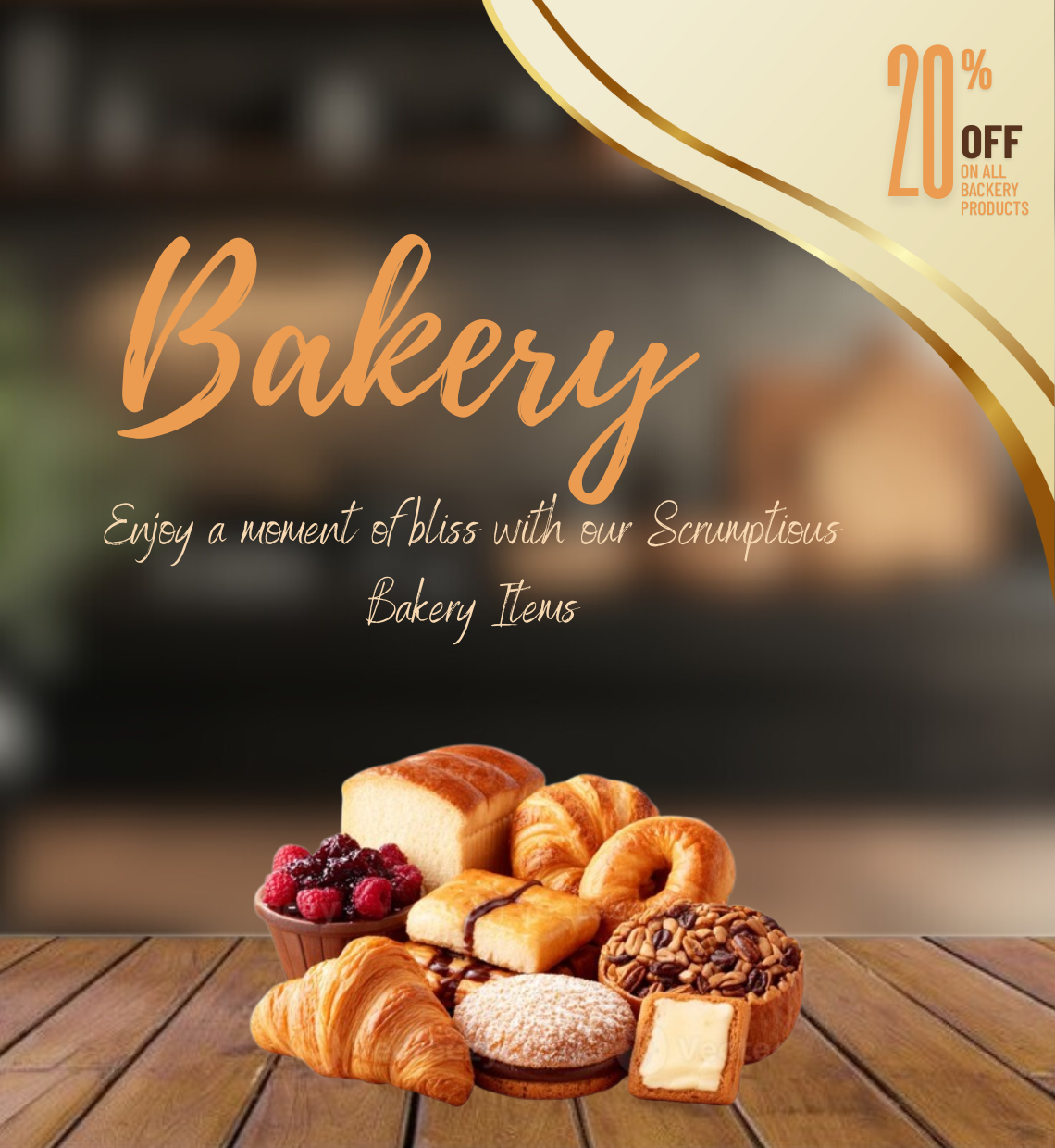 Enjoy a moment of bliss with our Scrumptious Bakery Items